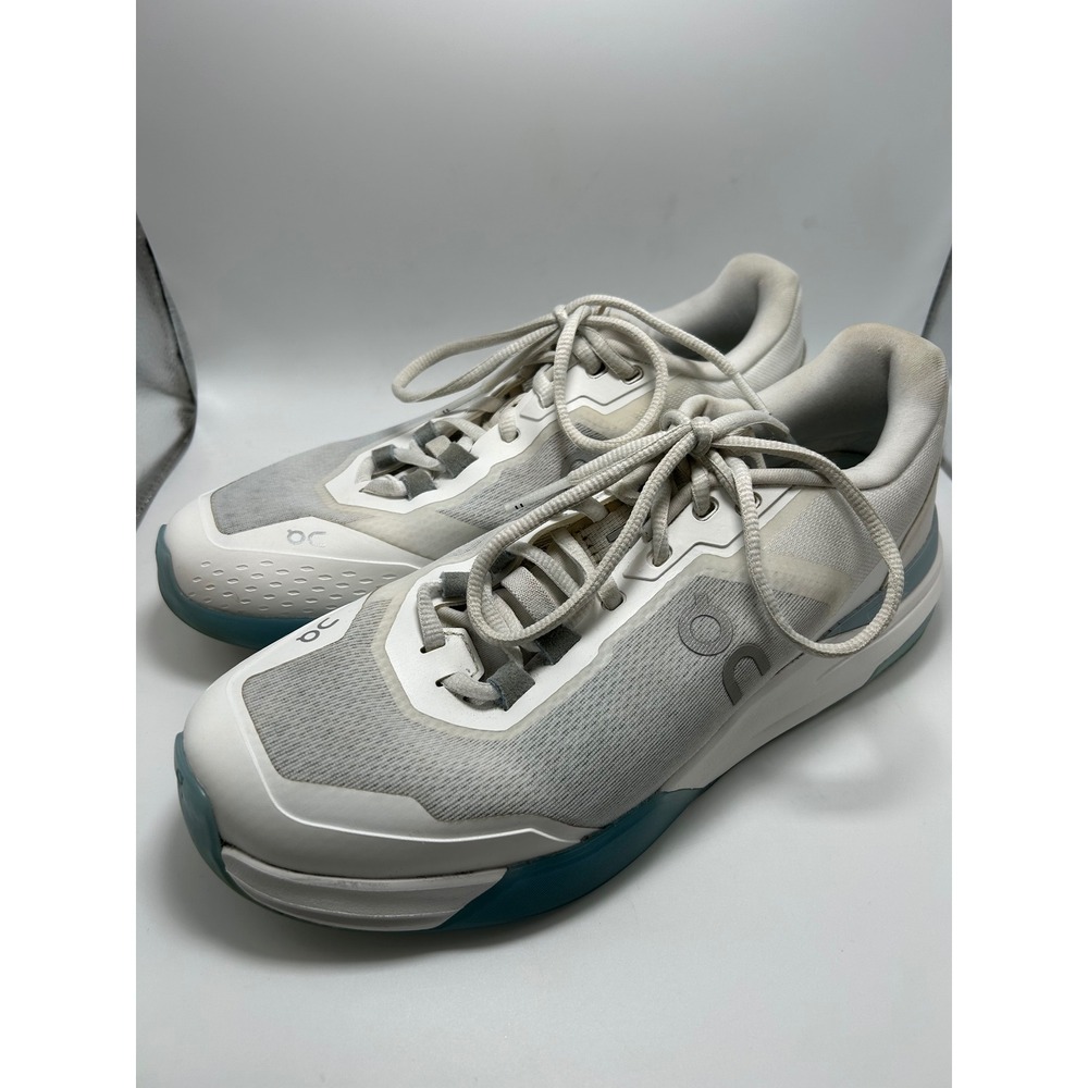 On Running THE ROGER Pro 3 Tennis Shoes Womens 9.5 White Blue Low Top Sneakers